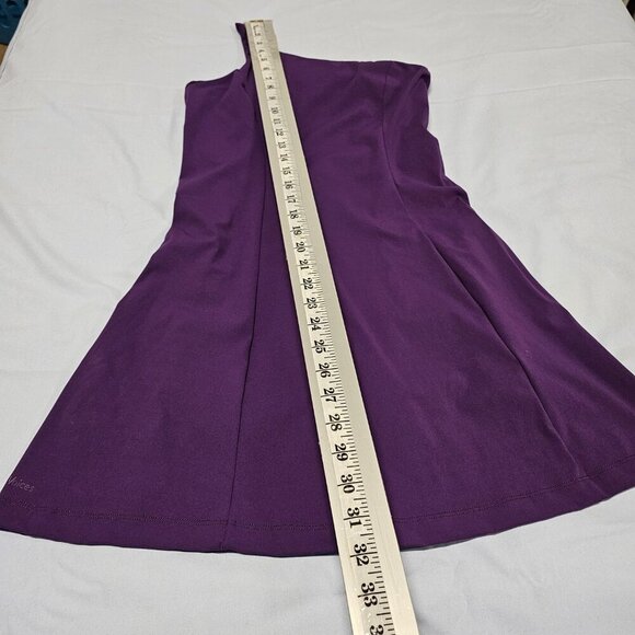Outdoor Voice One Shoulder Lined Short Exercise Dress Women Size XS Purple Acai - Picture 8 of 15